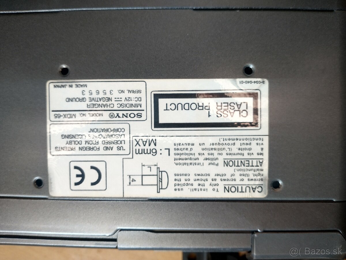Minidisc menič Sony MDX-65 - 8