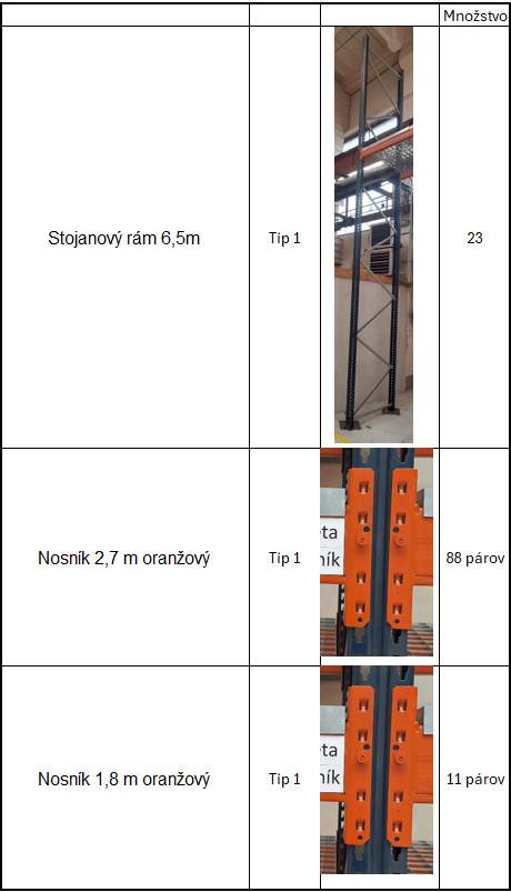 Predám skladové paletové regále - 8