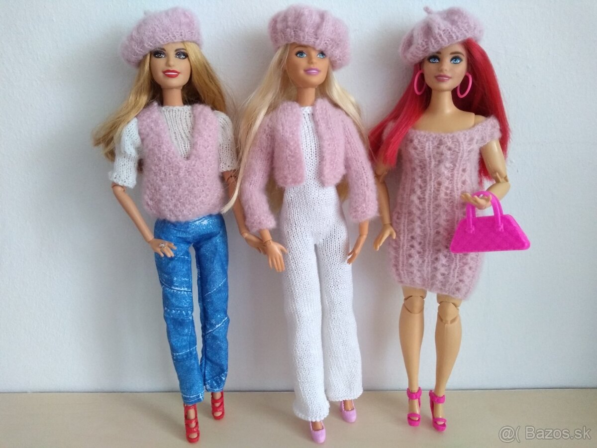 Pre bábiky barbie moletky šaty klobúky čiapky - 8