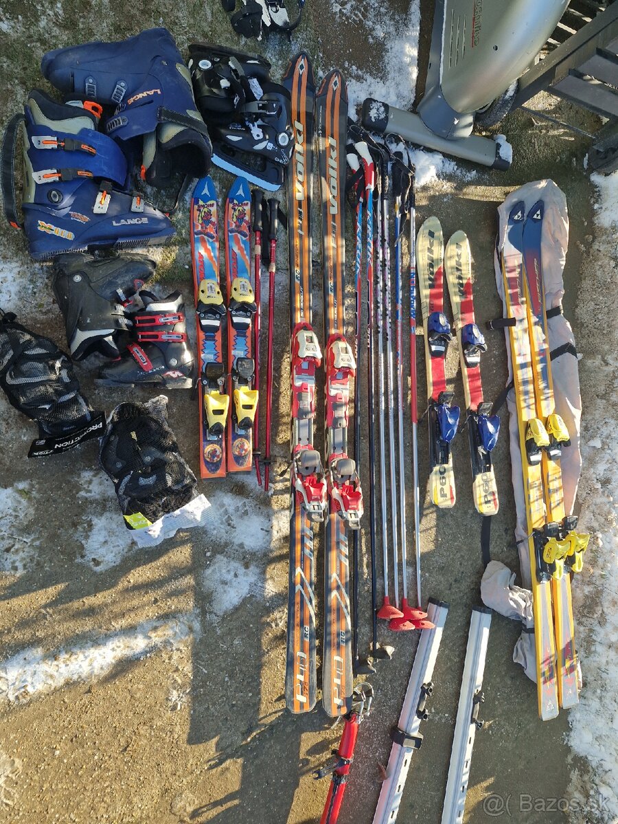 Lyže lyžiarky saňe korčule - 8