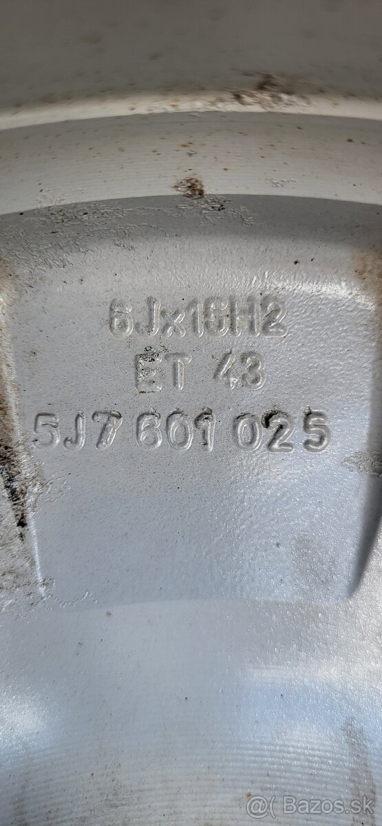 Predám originál ALU disky Škoda 5x100 - 8