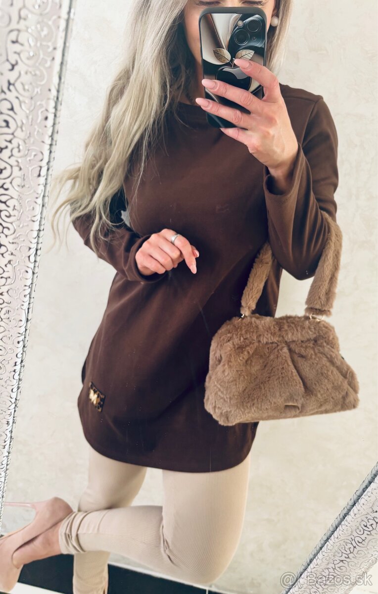 Damska jemnunka talianska tunika choco - 8