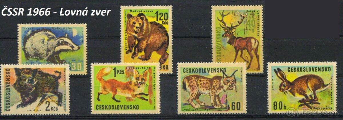 Poštové známky, filatelia: ČSR+ČSSR, slávne série A - 8