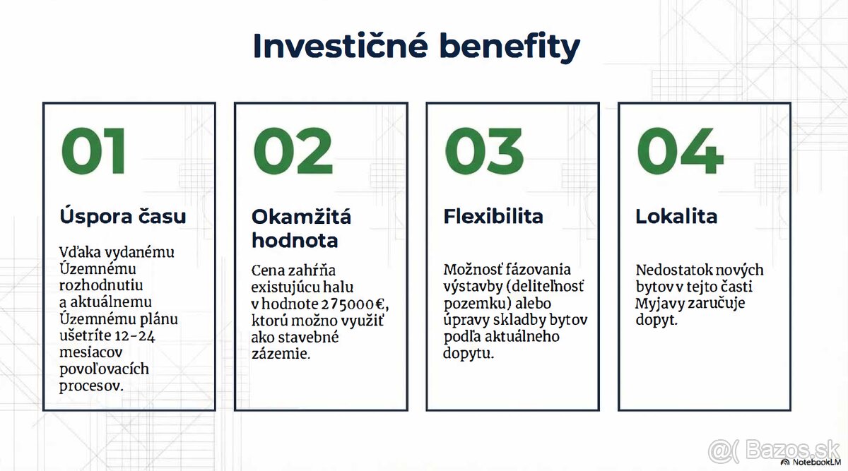 Stavebný pozemok 8900 m2 pre Developera - Myjava Jablonská - 8