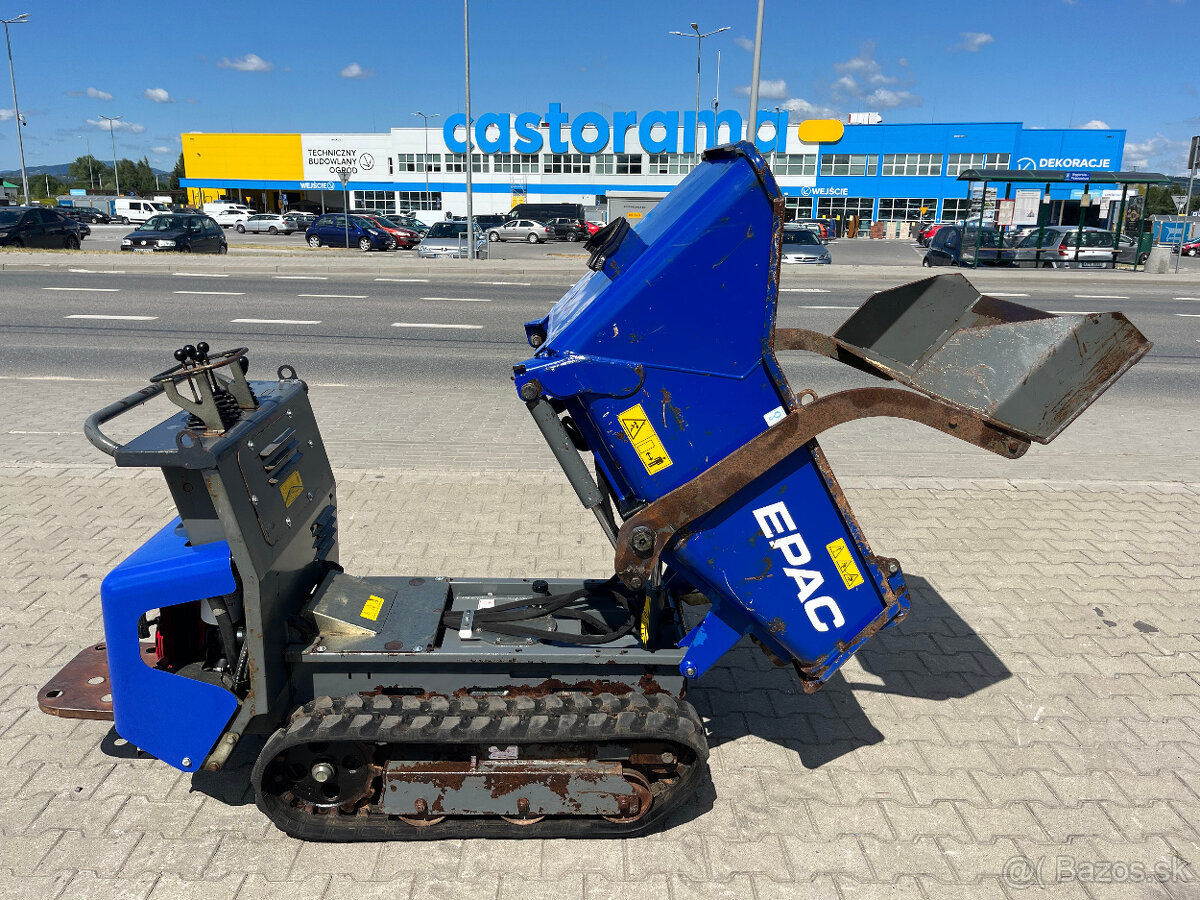 Samonakladací sklápač mini dumper Epac LD800 pásový fúrik - 8