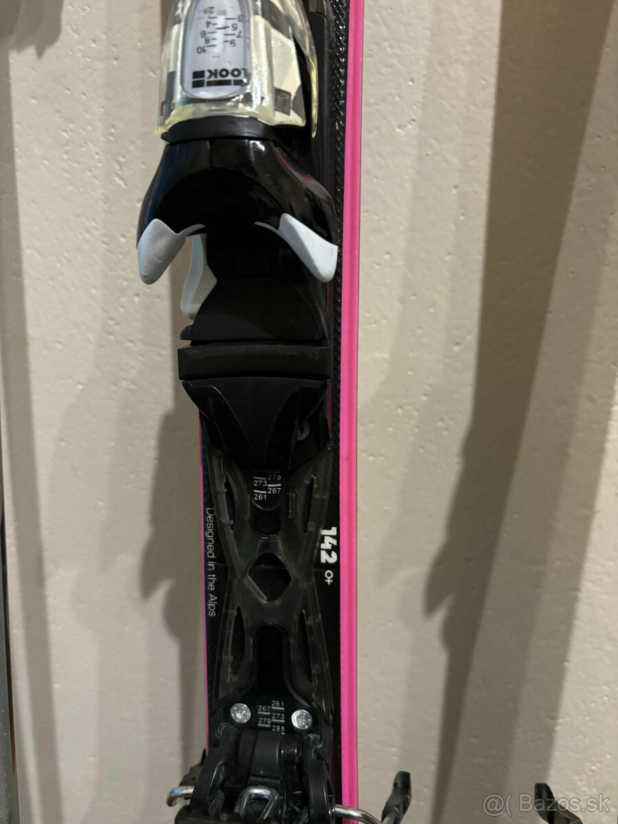 Lyže Rossignol + lyžiarky Salamon + palice - 8