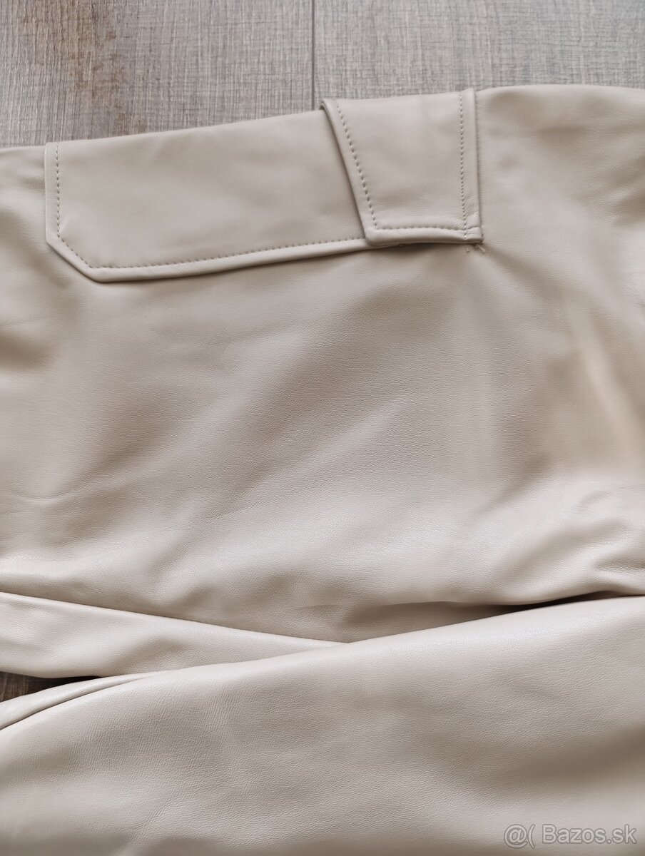 Koženkové nohavice 34 - 8