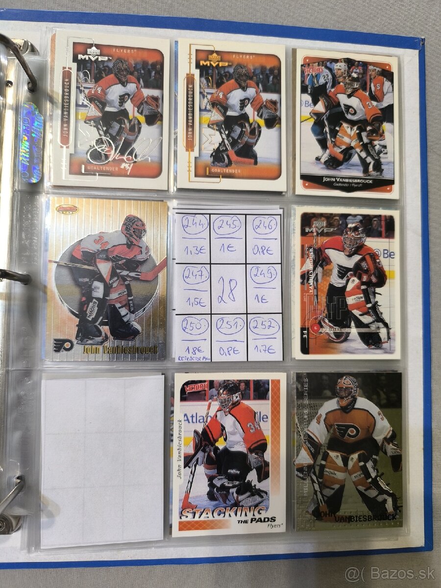 Hokejové kartičky - John Vanbiesbrouck 2 - 8