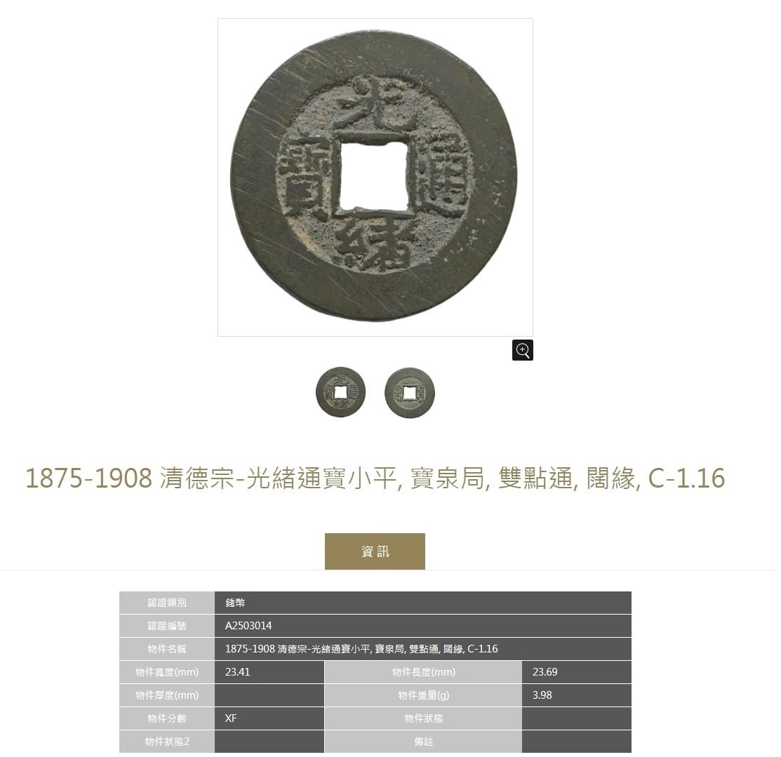 2ks Čínske mince z dynastie Čching / Qing 1674-1908 ACCA cer - 8