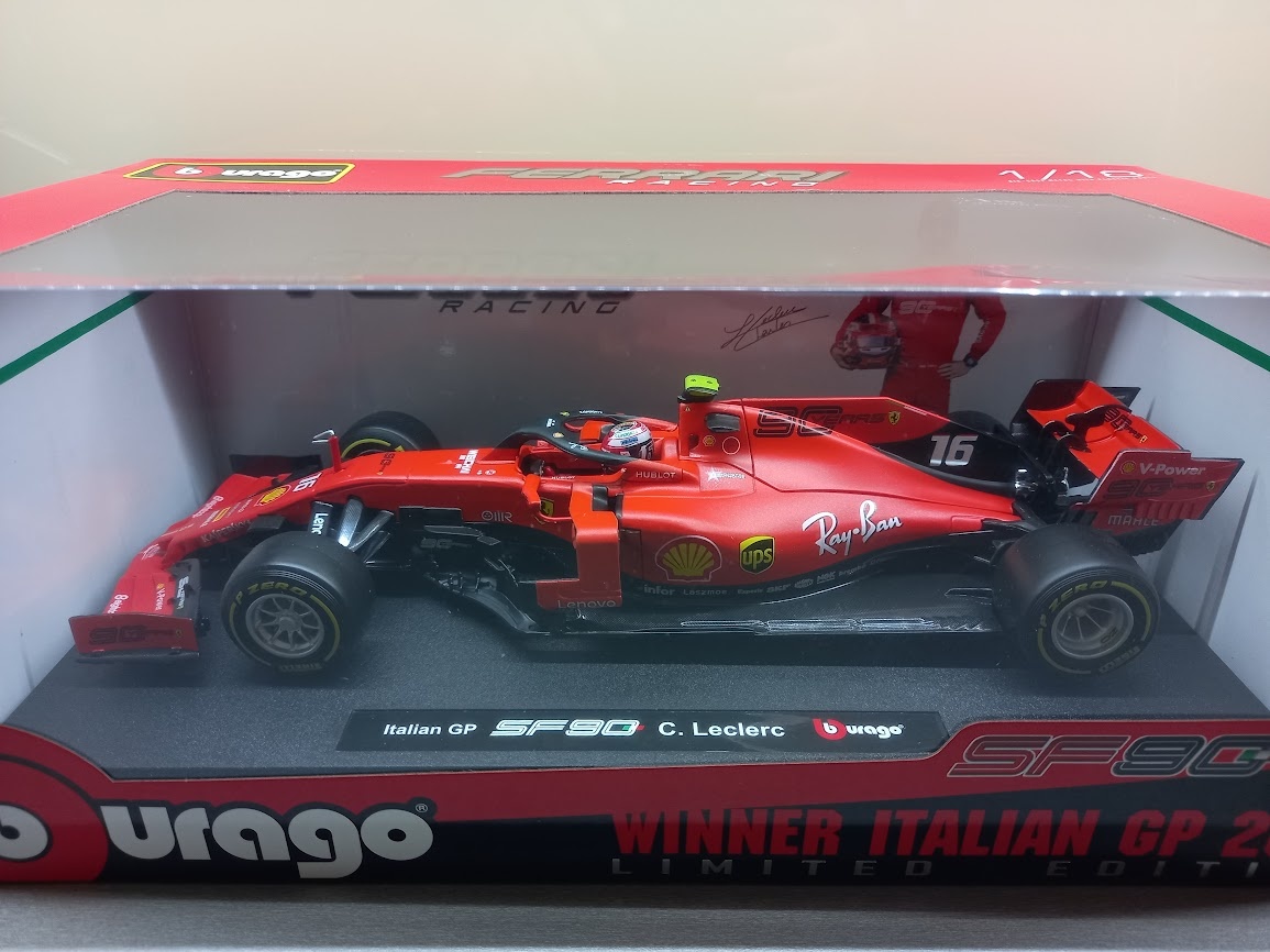 6x F1 FERRARI LECLERC A VETTEL BURAGO 1:18 - 8