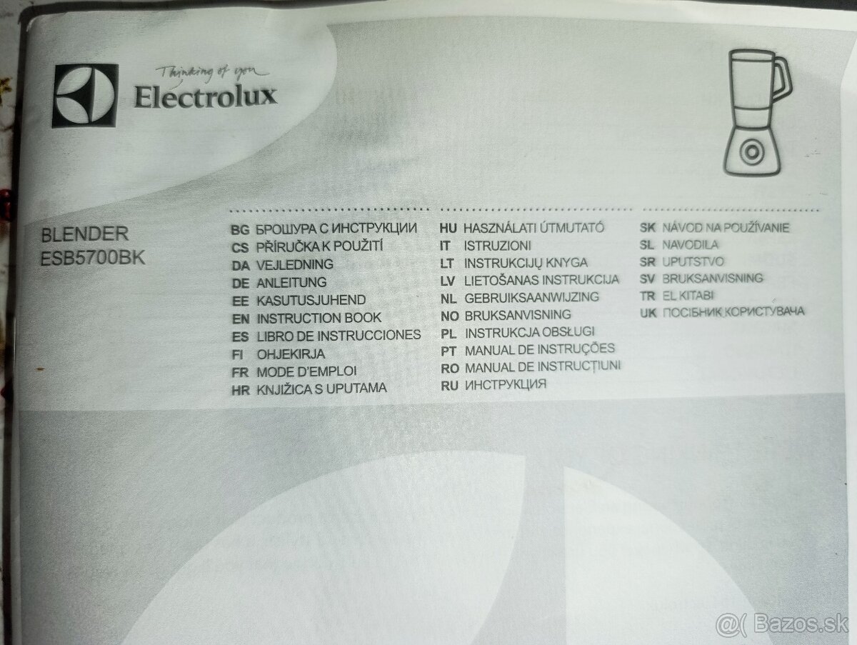 Stolný mixér Electrolux - 8