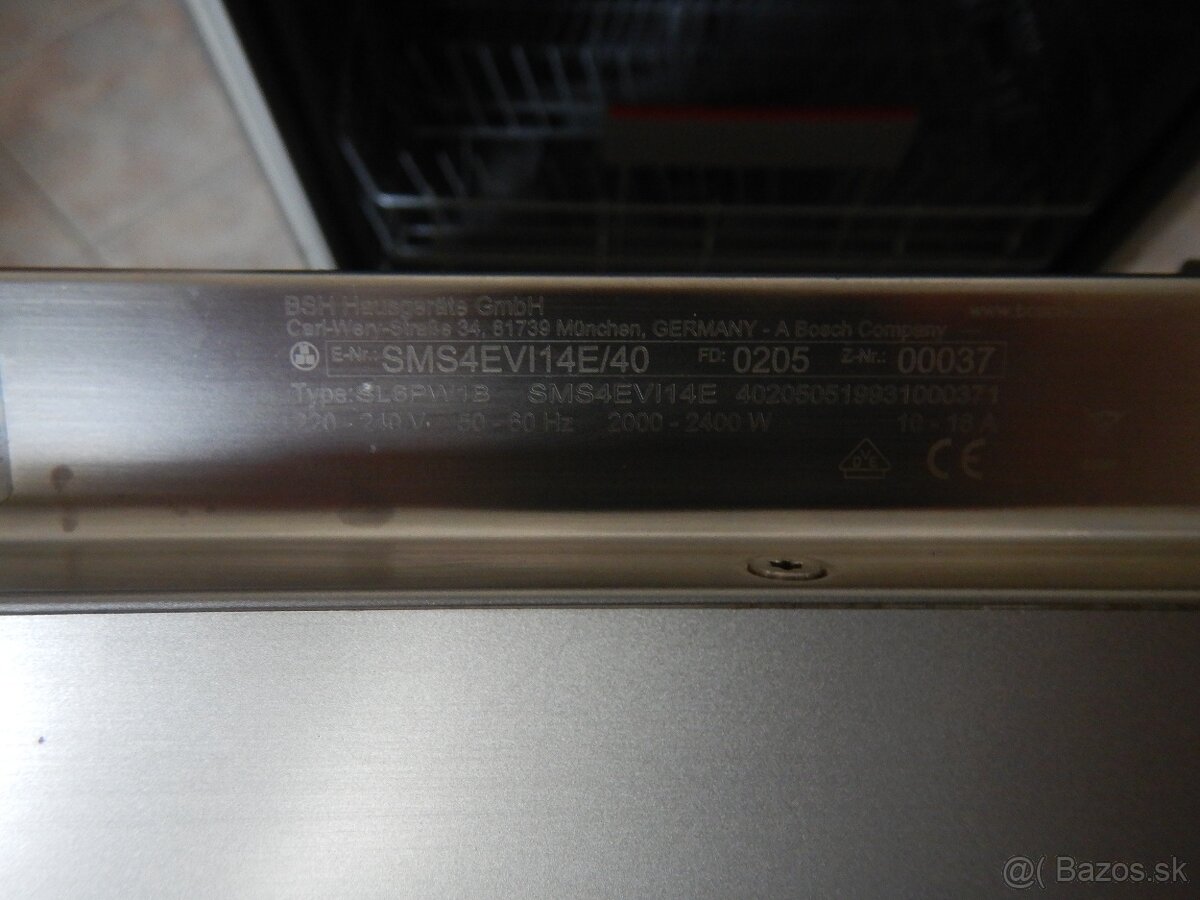 Umývačka riadu BOSCH SMS4EVI14E - 8