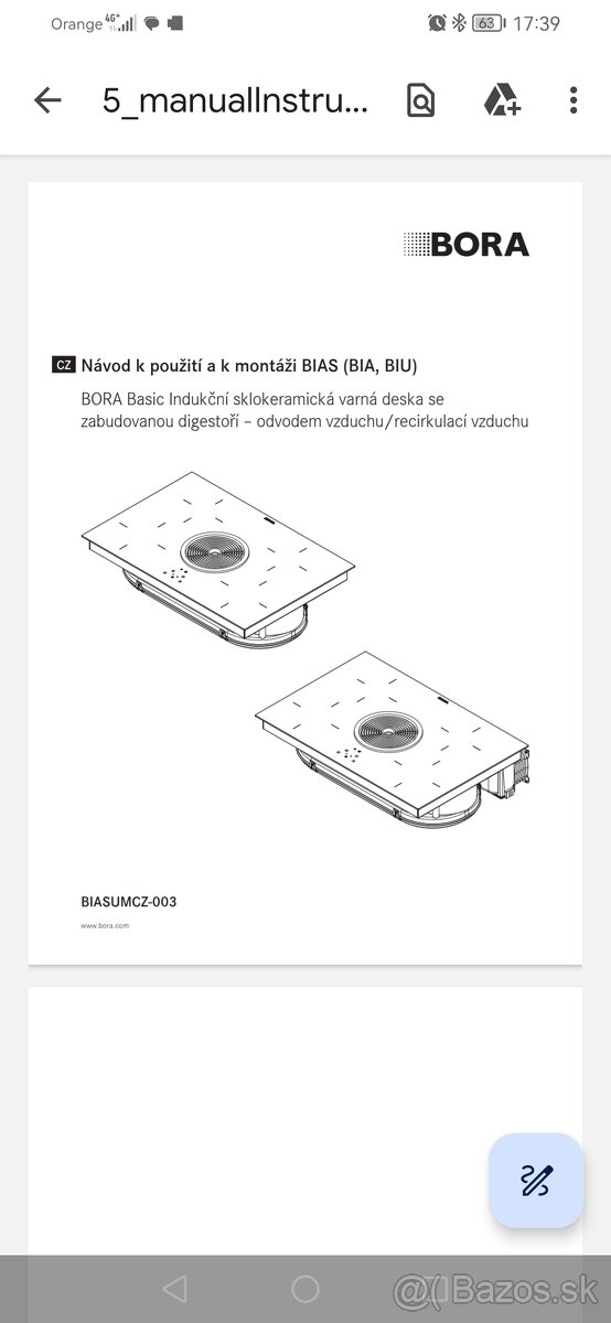 Indukčná varná doska BORA - 8