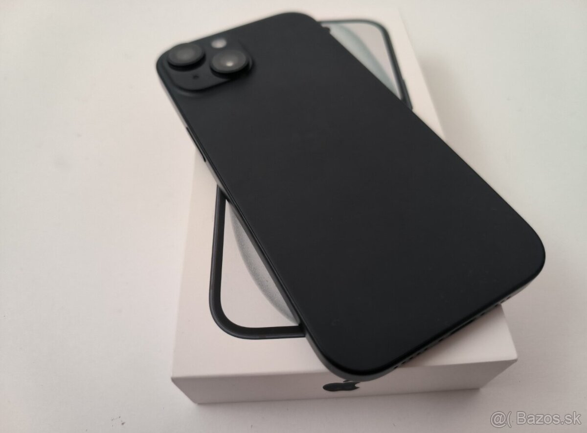 apple iphone 15 128gb Midnight / Batéria 100% - 8