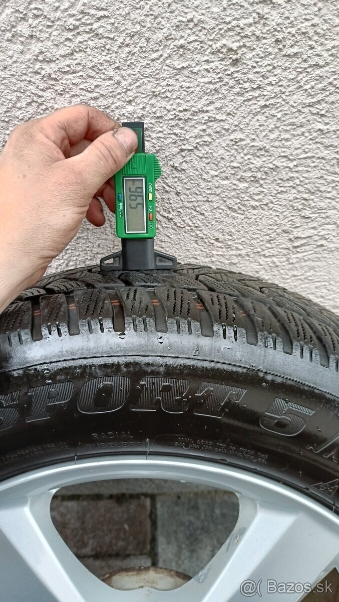 5x112 R16 HLINÍKOVÉ DISKY 205/60 R16 ZIMNÉ PNEUMATIKY - 8