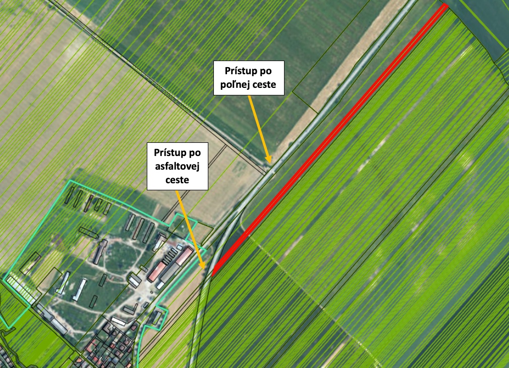 Blatné – 7.200 m2 ORNÁ PÔDA 1/1 s prístupom od cesty - 8