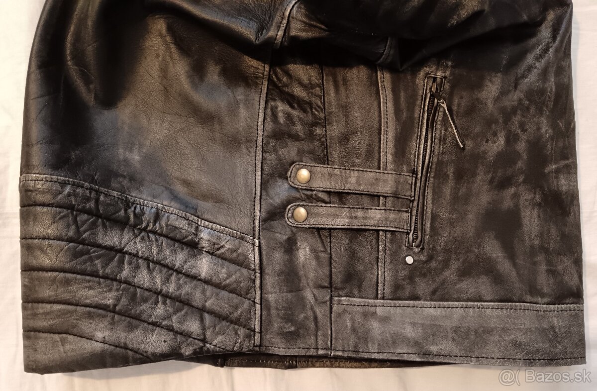 Pánska kožená bunda veľ.L-nová - 8