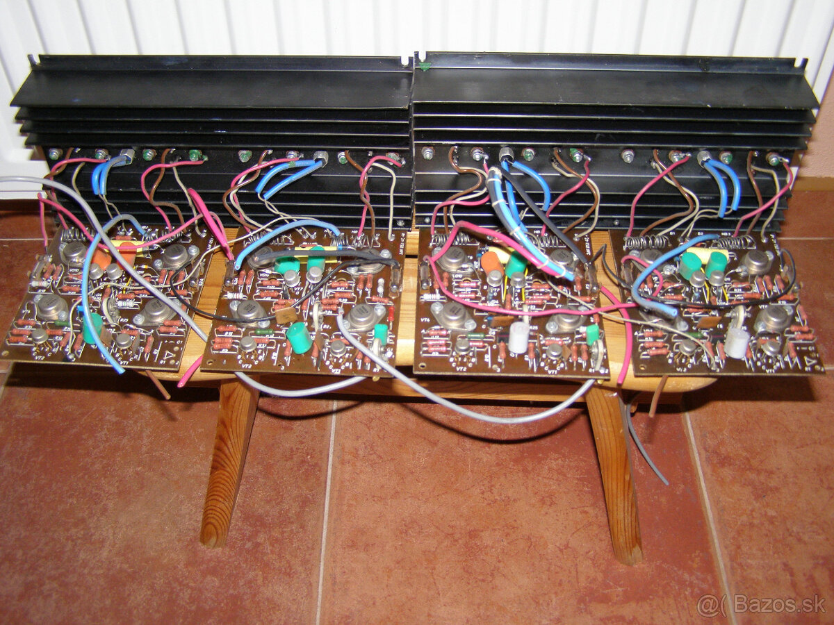 Transformátory výstupné aj sieťové,zosilňovače 120W... - 8