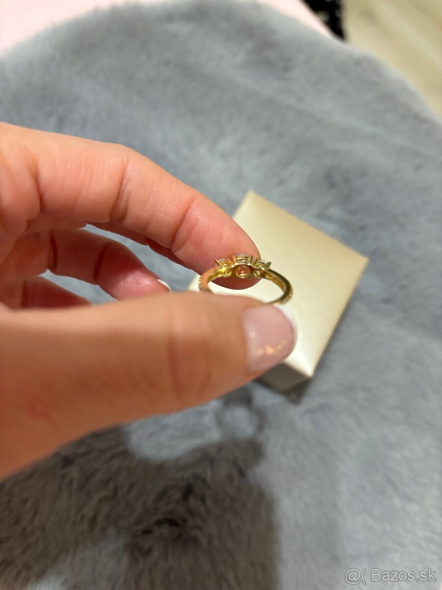 Zlatý prsteň Au585 - 8