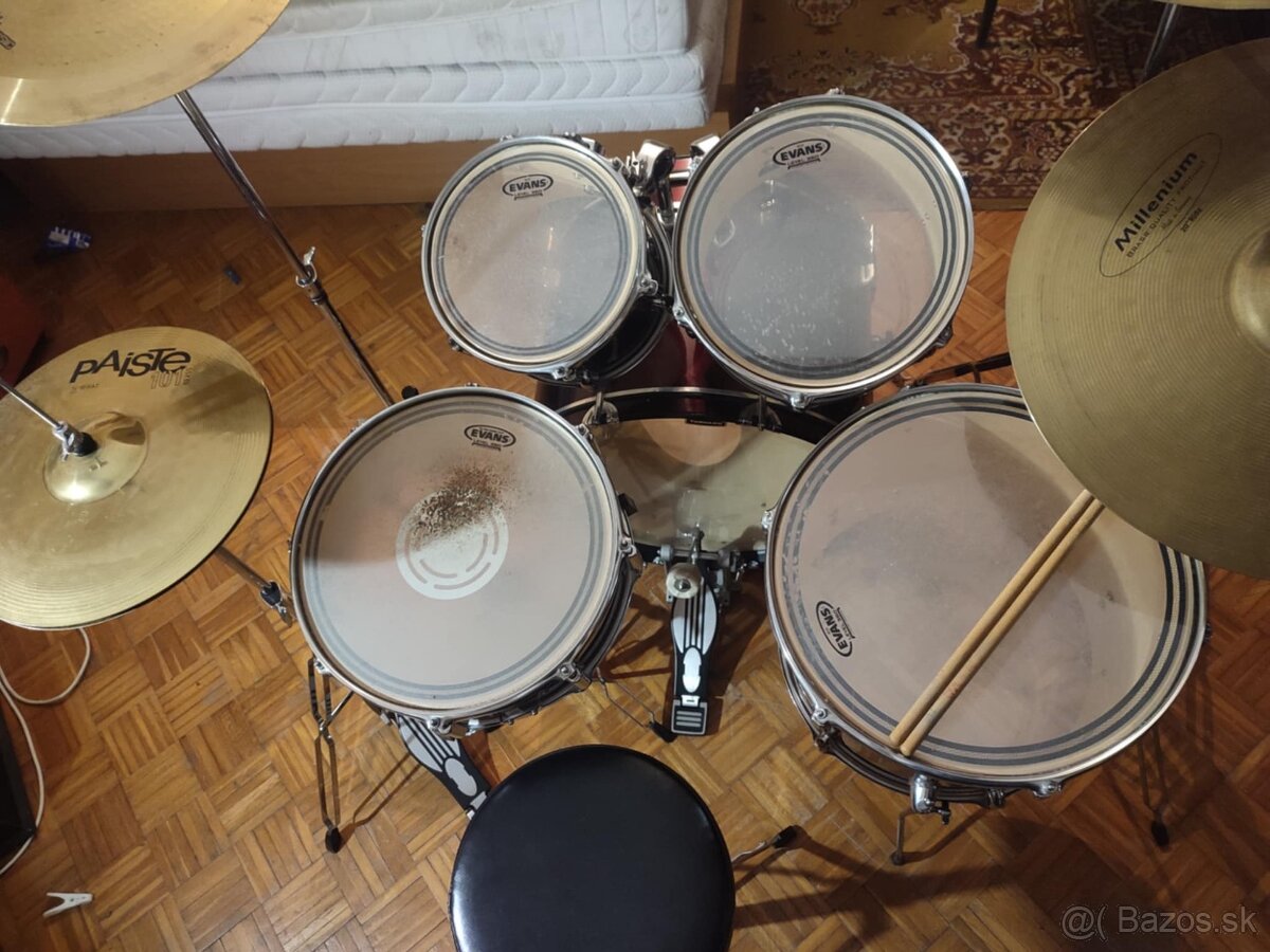 Predám bicie nástroje Evans - 8