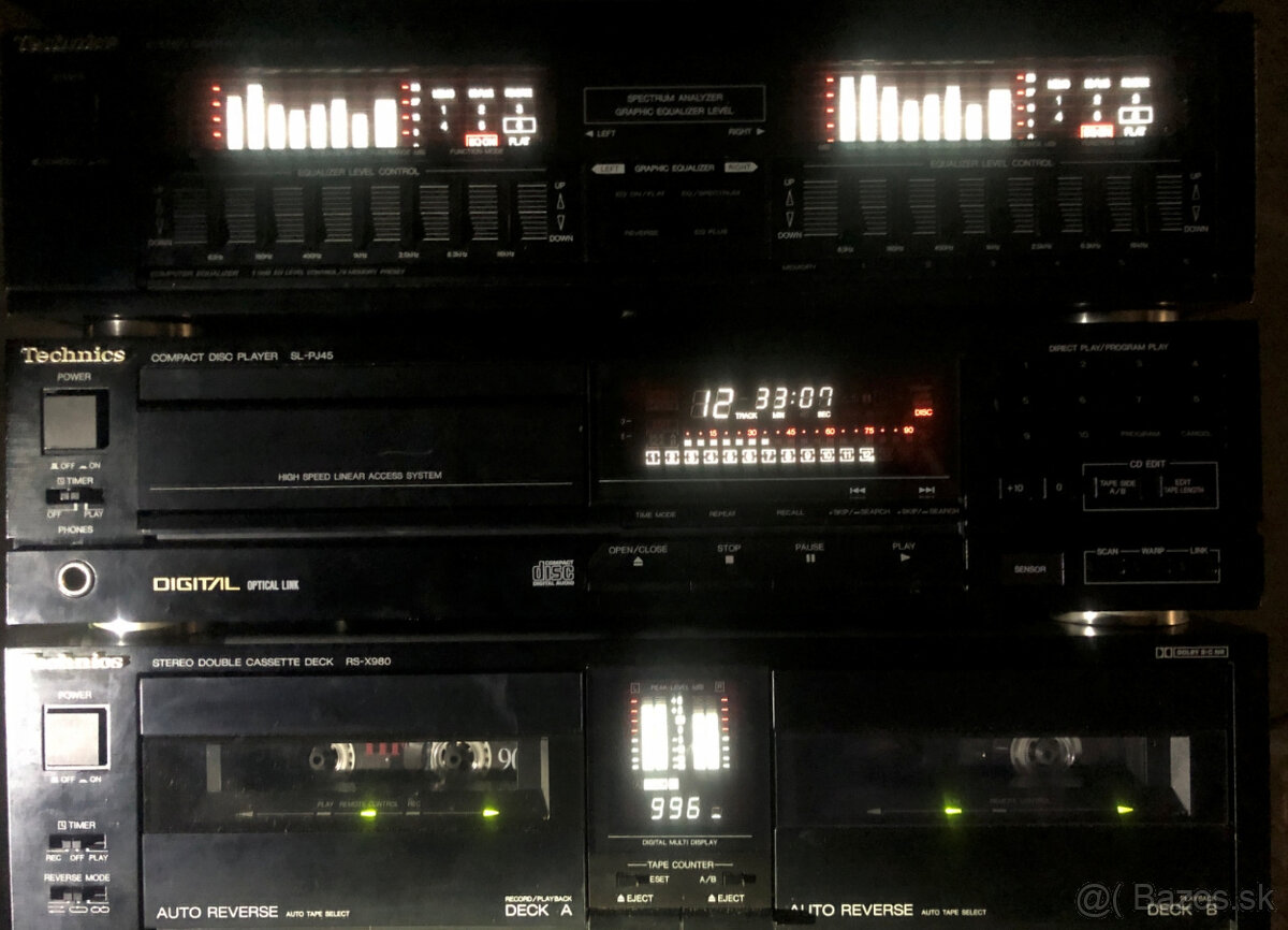 Hi-Fi retro Technics System X-980 D Japan s dialkovym - 8