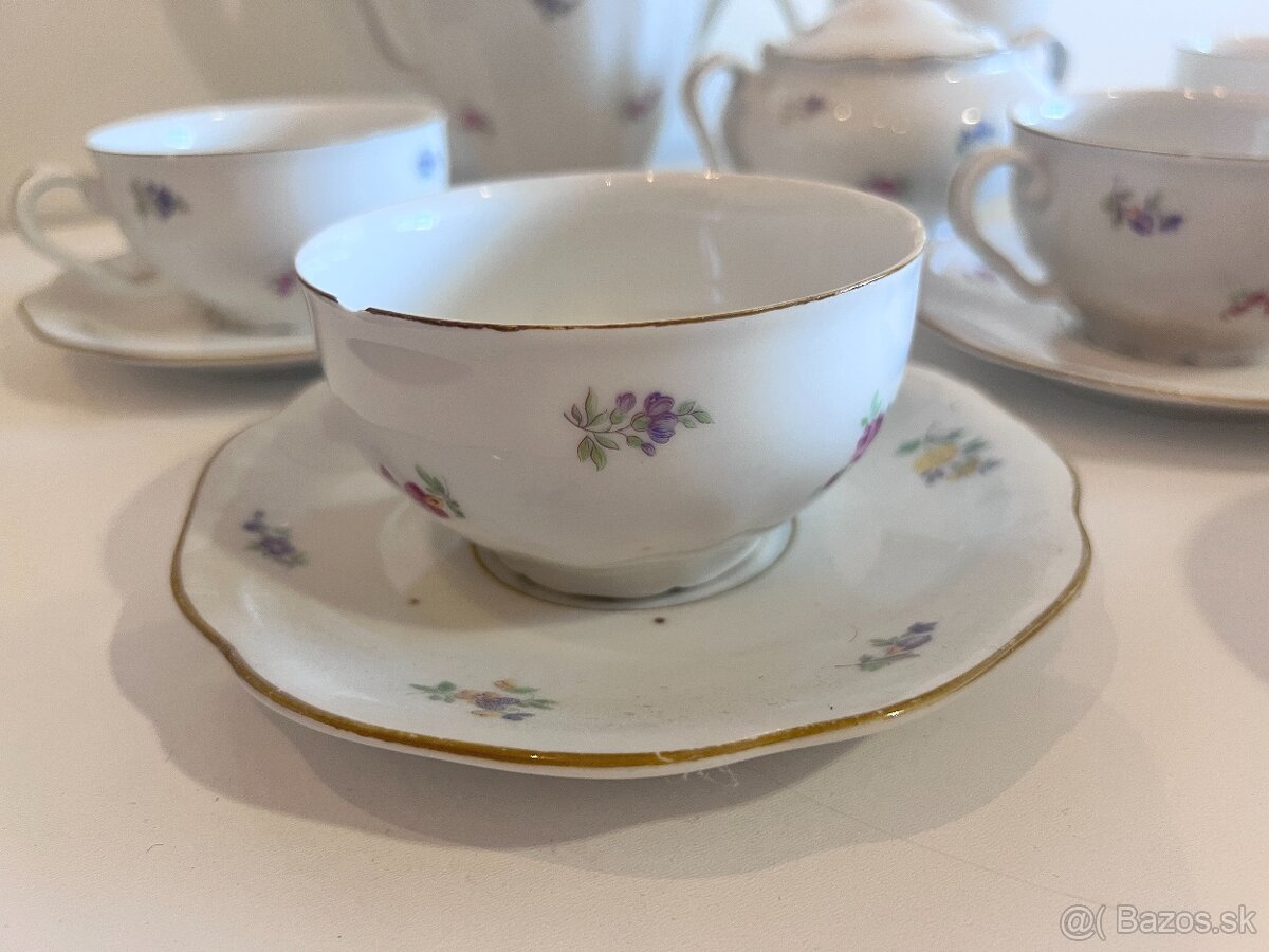 Čajová súprava s kvietkami - 8