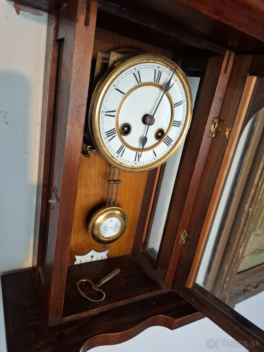 Predám funkčné starožitné hodiny ALTDEUTSCHE (židovky) s jel - 8