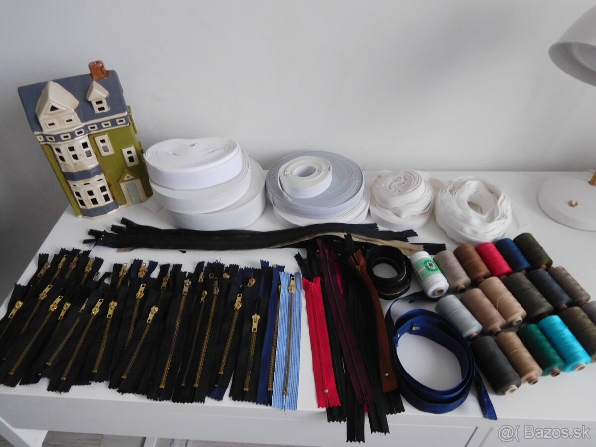 Vlna,ihlice,knihy na štrikovanie, nite na vyšívanie, gumy, - 8