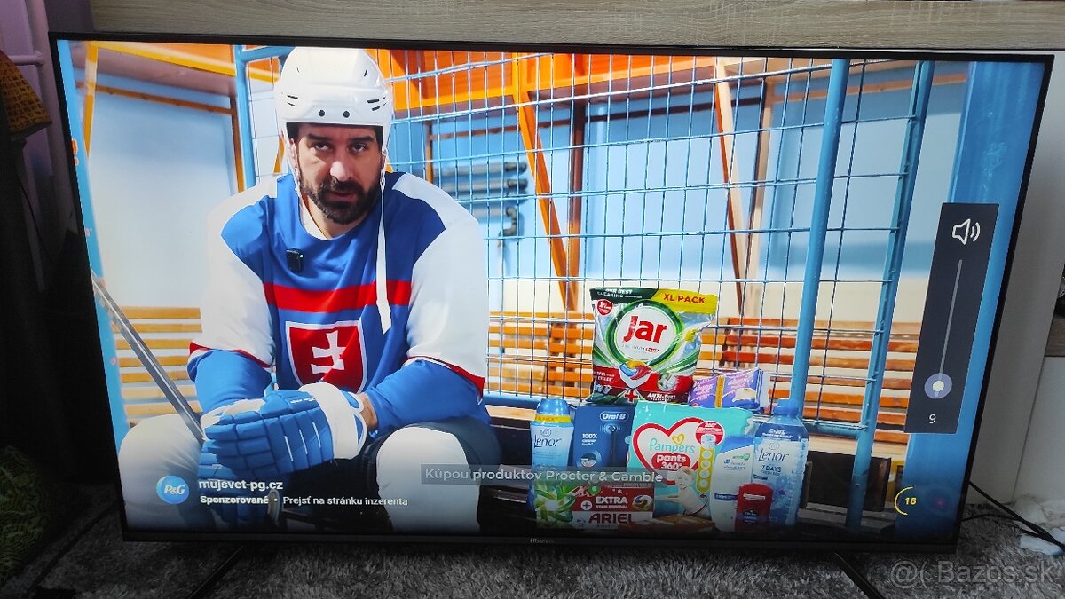 Predám QLED 4K Hisense televízor 55" 139cm - 8