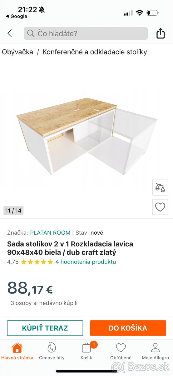 Konferenčný stolík úplne NOVÝ - 8