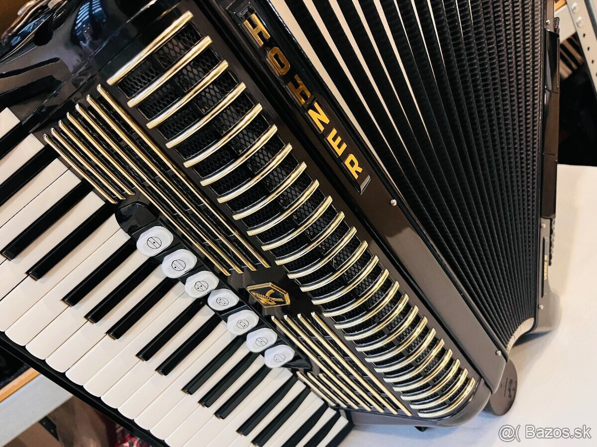 Predám akordeón HOHNER Verdi III 120 basový Používaný- Top s - 8