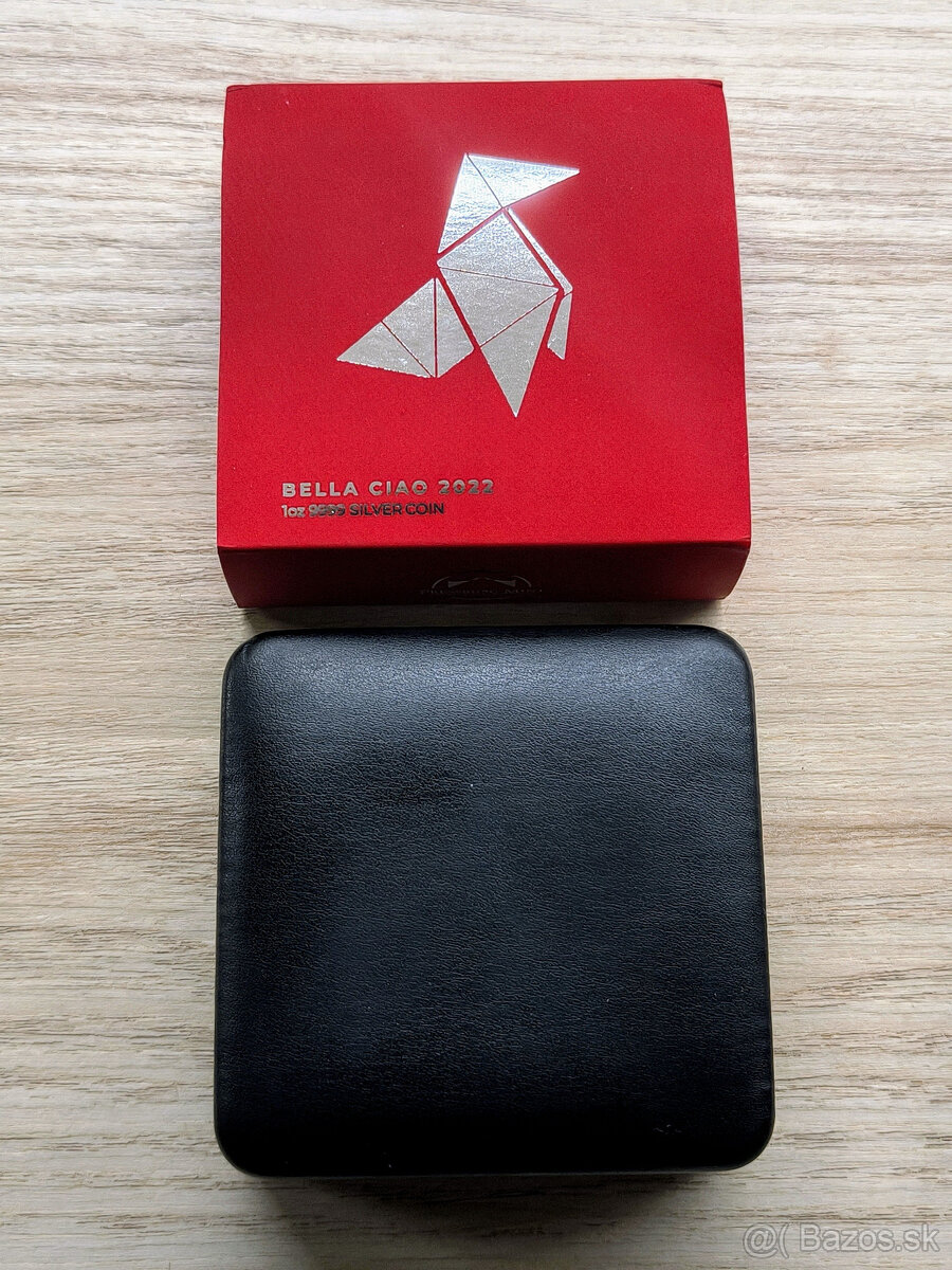 1oz strieborná minca Bella Ciao PROOF - LIKE - 8