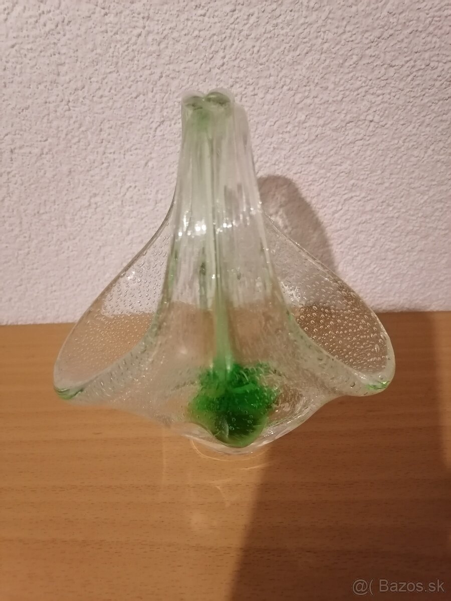 Hutné sklo - zelené - 8