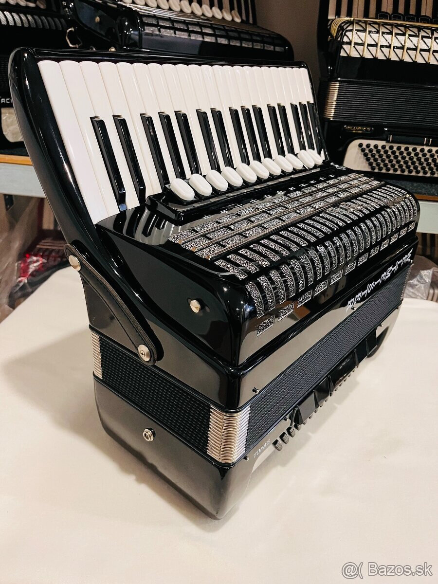 Predám akordeón Weltmeister TOPAS 96, v zánovnom stave. - kr - 8