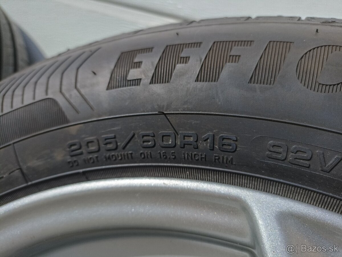 Orig. letná sada FORD 5x108 R16 + GoodYear 205/60 R16 - 8