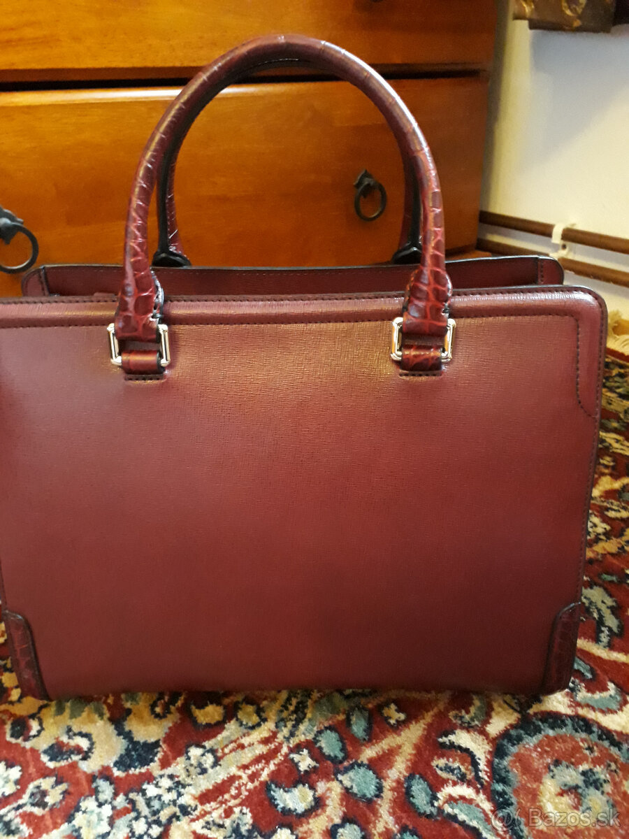 kufríková kabelka bordová cavalli class - nová - 8