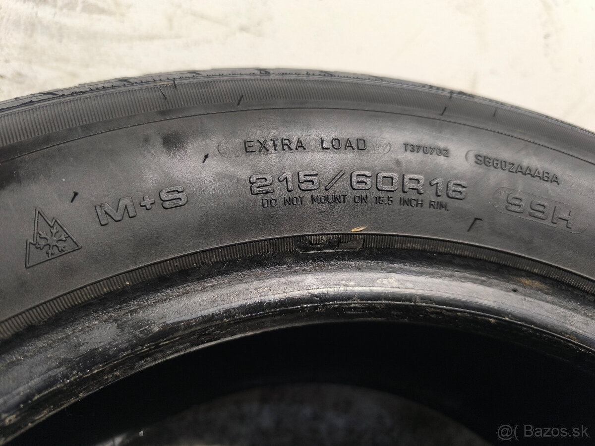 215/60 R16 Zimné pneumatiky Sava Eskimo 4 kusy - 8
