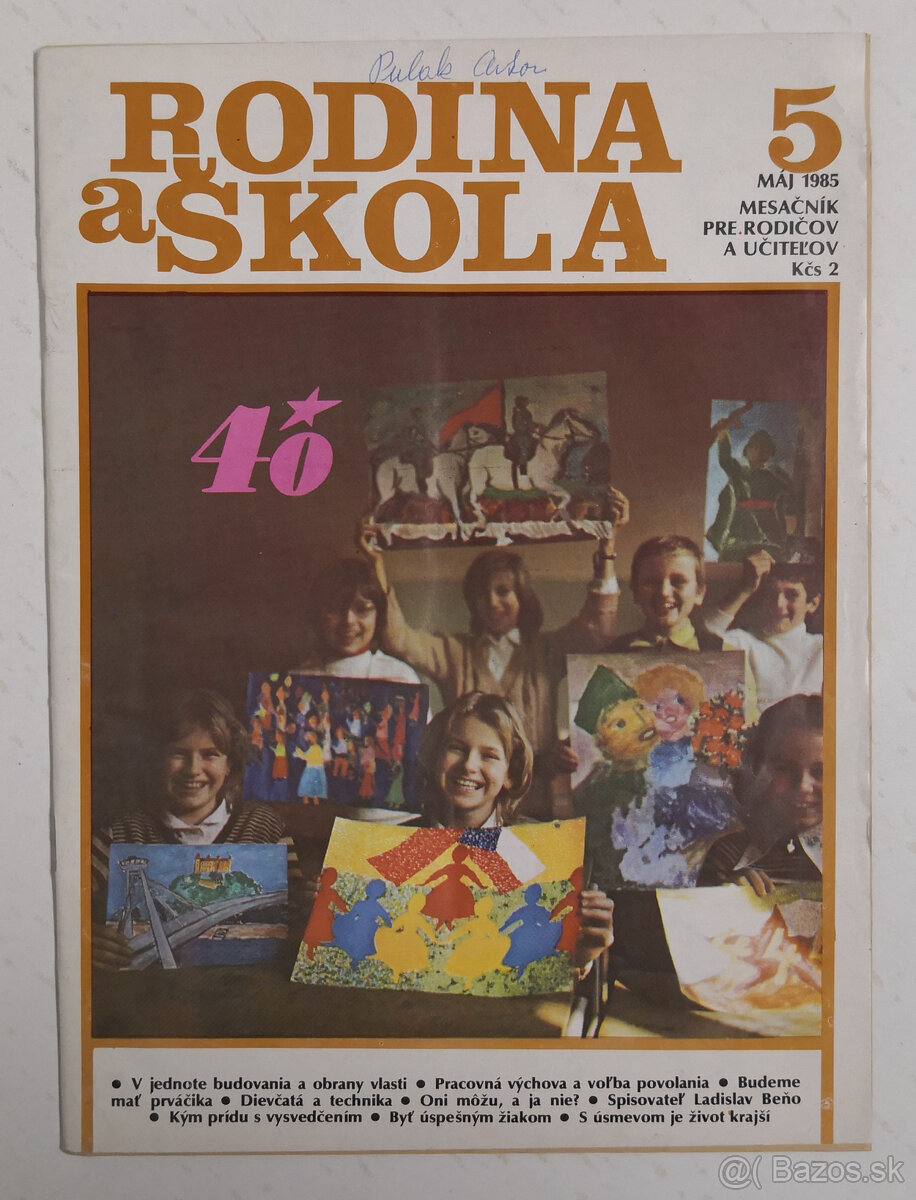 Retro časopisy Rodina a škola - 8