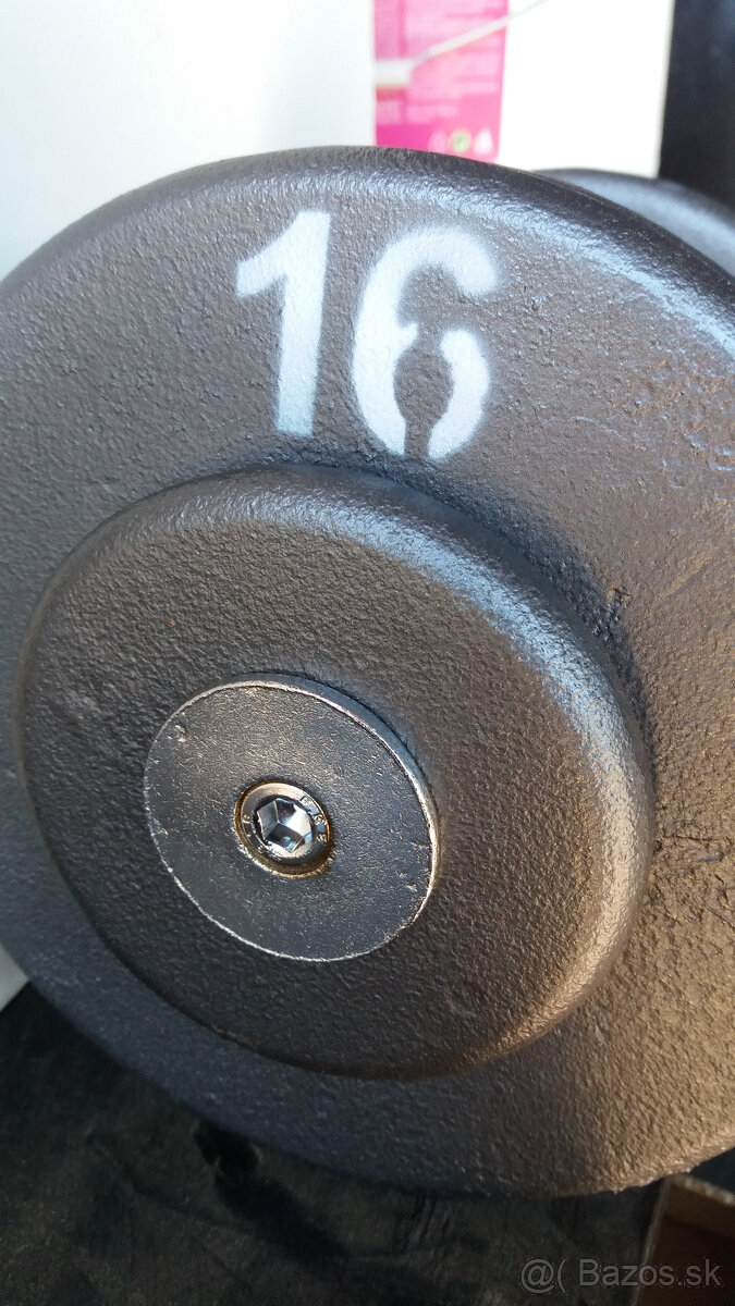 Profi pevné jednoruční činky 2 - 100kg NOVÉ - 8