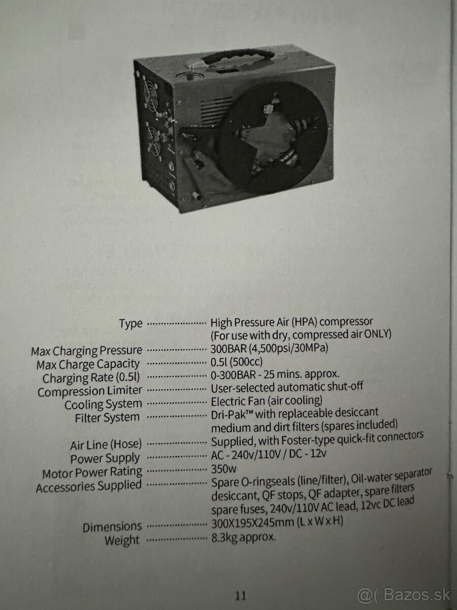 Kompresor PCP TUXING TXES062 300Bar - 8
