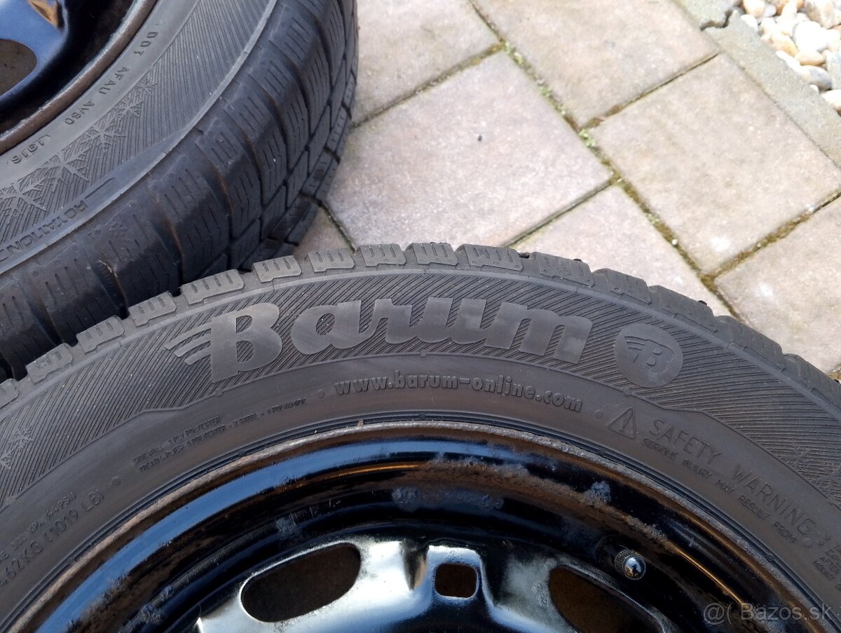 Predám zimné pneumatiky na diskoch vw group - 8