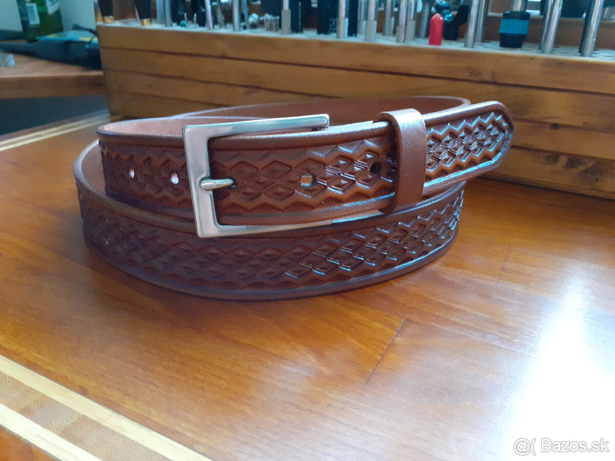 Kožený opasok Handmade - 8