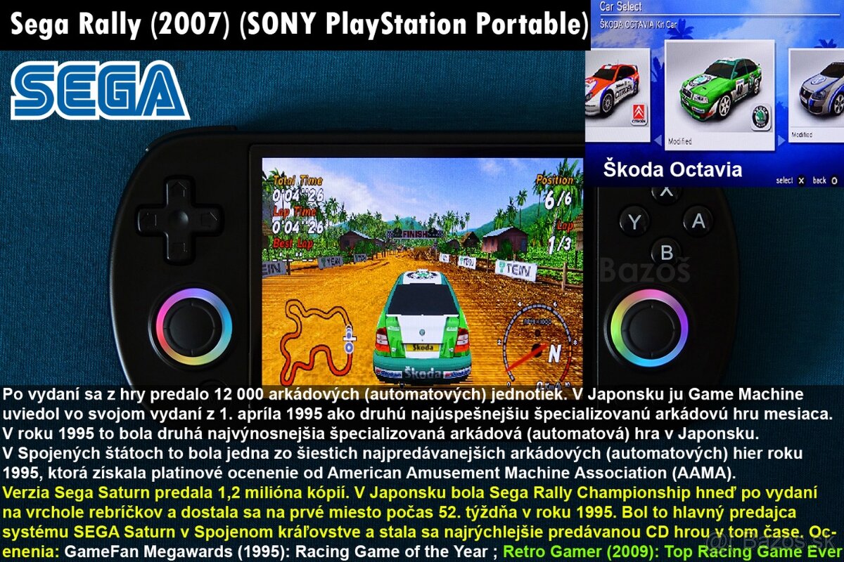 Nová konzola Anbernic RG40XX H WiFi Black ▬ Super SONY PSP - 8