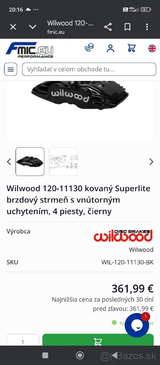 Wilwood brzdové strmeňe. - 8