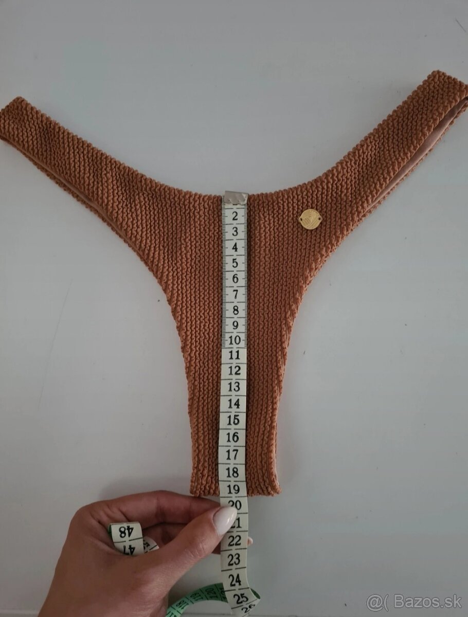 Hnede luxusne plavky Lemonky 3 ks - 8