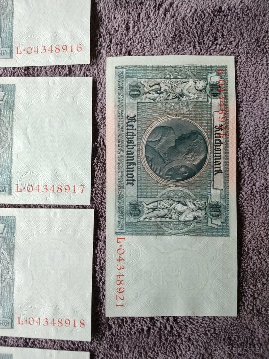 Říšské 10 marky v perfektním stavu - POSTUPKA - 8