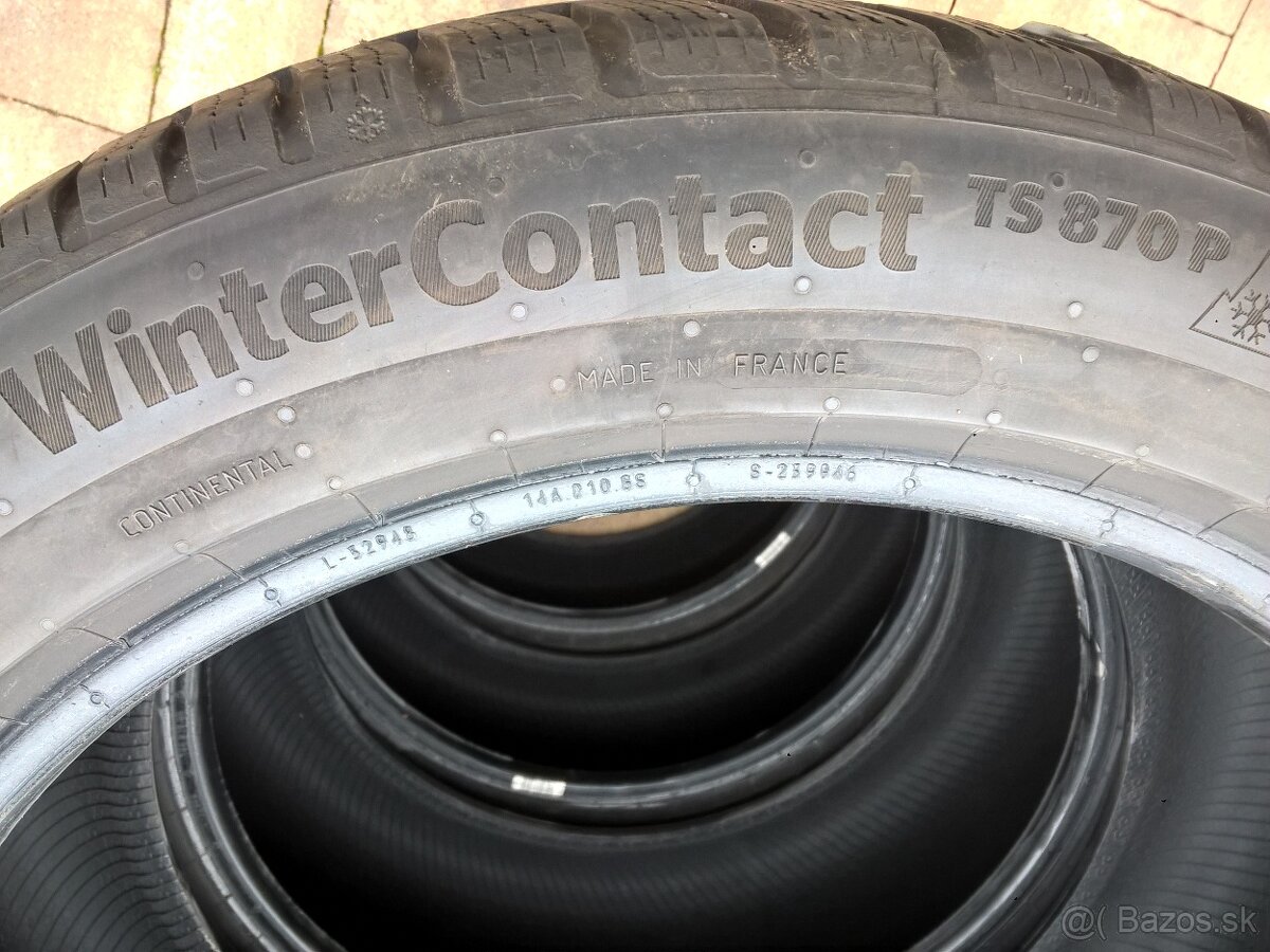 ZIMNÉ 245/45 R18 100V XL CONTINENTAL 2022 cca 6 mm 50,-€/kus - 8