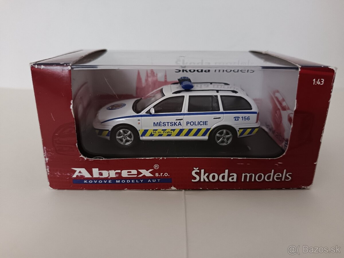 Škoda Octavia combi Mestská Polície,1:43,Abrex - 8