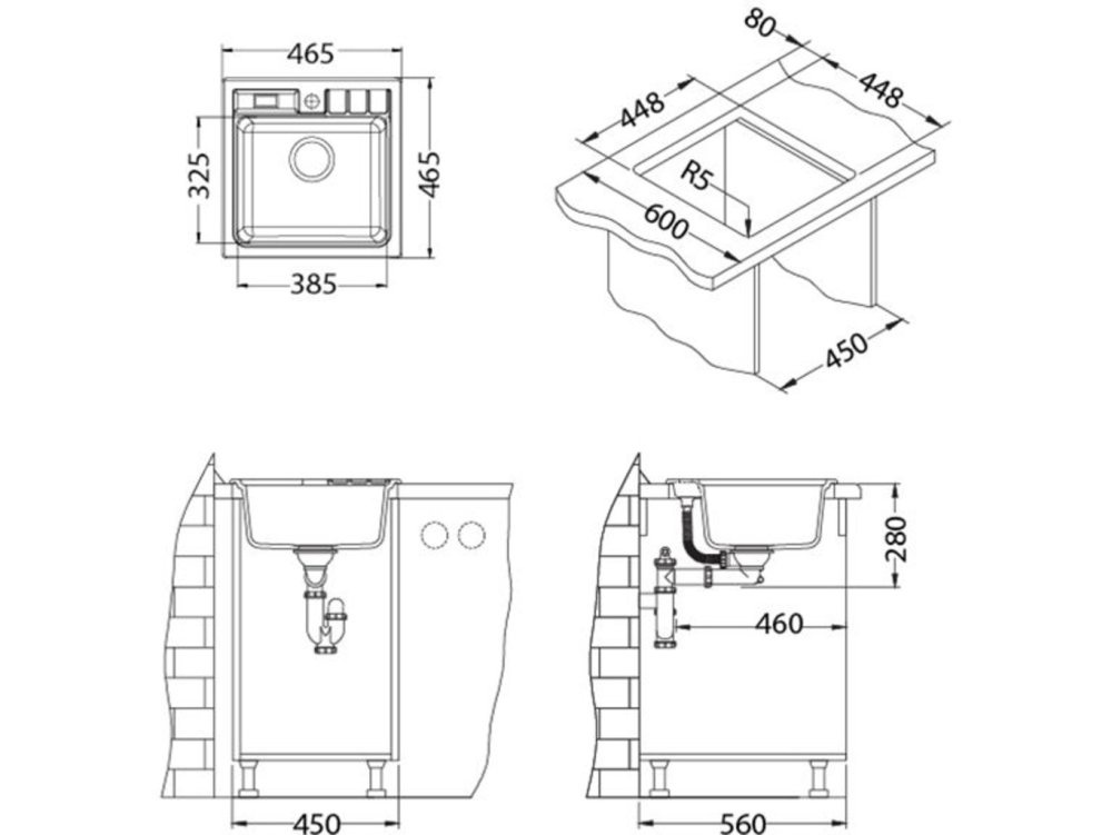 Granitový drez Alveus - 8