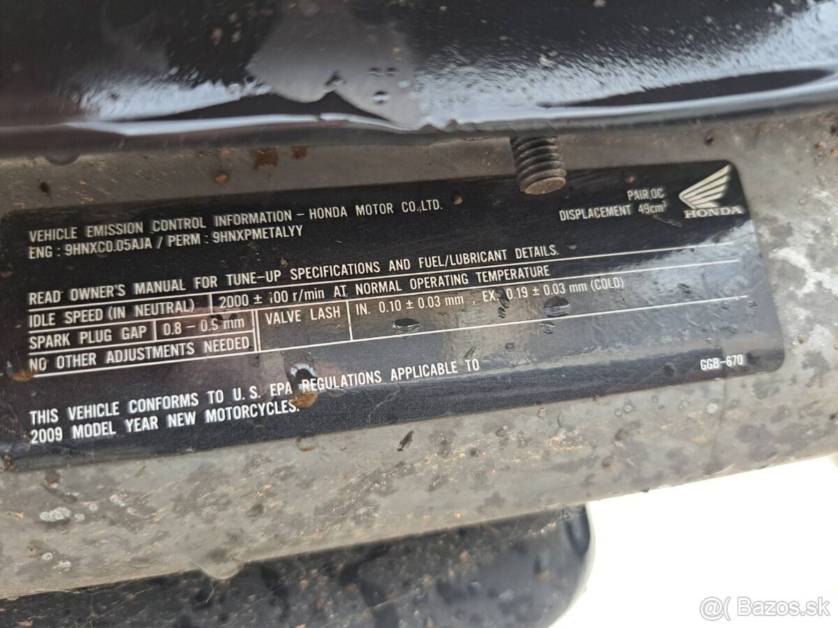 Honda NPS50 Zoomer, rv.2009 - 8